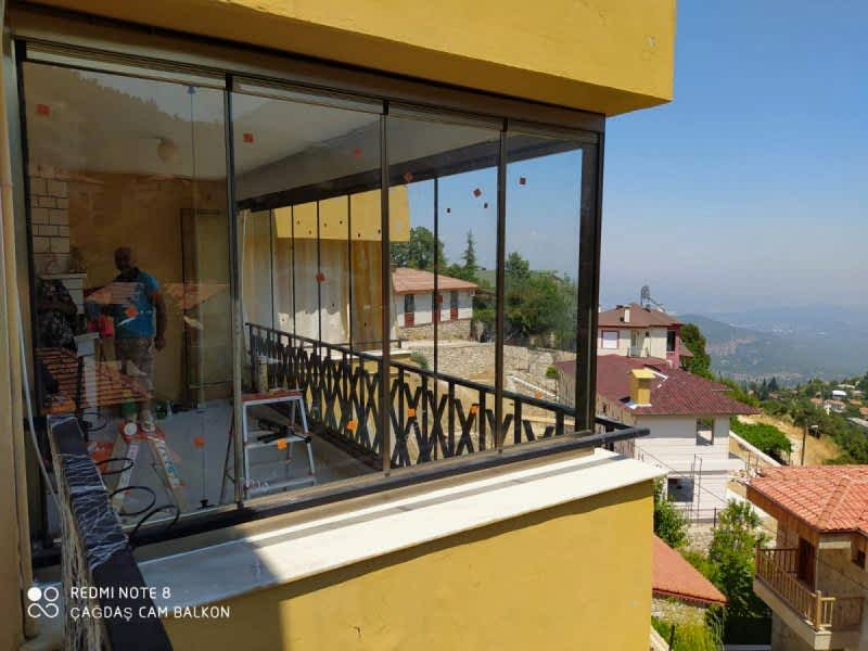 Bronz kasa Katlanır Cam Balkon Geyik Bayırı